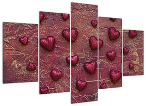 Tablou - inimi (150x105cm)