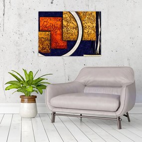 Tablou pe sticlă abstract (70x50 cm)