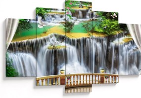 Tablou - Privire la cascade magice (150x105 cm)
