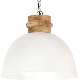 Lampa suspendata industriala, alb, 50 cm, mango, E27, rotund 1, Alb, 50 cm