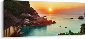Tablou cu plaja frumoasă (120x50 cm)