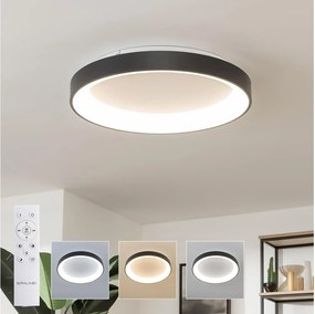 Brilagi - Plafonieră LED dimmabilă FALCON II LED/99W/230V, Ø 60 cm, negru + telecomandă