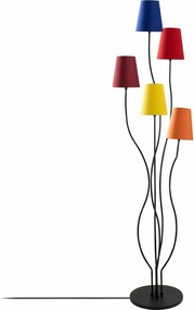 Lampadar BONIBON-13232, multicolor, metal/material textil, 14x160 cm