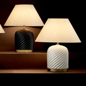 Veioza eleganta design LUX din ceramica, Savona alb 110908 HZ