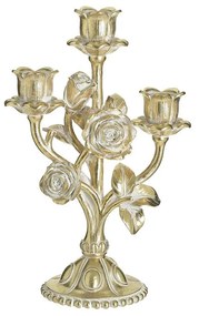 Sfesnic din rasina Golden White Roses 18 cm x 28 cm