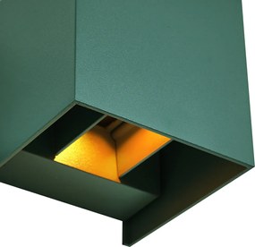 Lampă de perete de exterior verde închis, inclusiv LED IP54 - Edwin