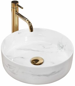 Lavoar Sami Nature marmura alba L35,5 cm