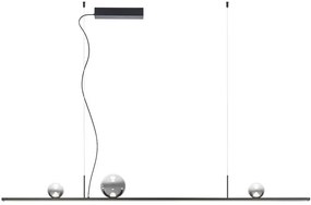Redo 01-4302 - Lustru LED reglabil pe cablu DUNE LED/48W/230V negru/fumuriu
