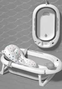 Cada de baie pliabilă pentru copii VAIANA PREMIUM cu pernă - mai multe culori Bej