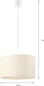 BRILAGI - Lustră suspendată pe cablu SIRIJA MODERN 1xE27/60W/230V diam. 35 cm crem