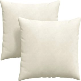 vidaXL Perne pentru canapea 2 pcs Crem 80 x 80 cm