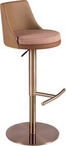 Scaun de bar pivotant cu inaltime reglabila Stool maro