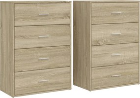 vidaXL Dulapuri, 2 buc., stejar sonoma, 60x31x84 cm, lemn prelucrat