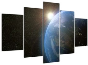 Tablou - Pământul privit din spațiu (150x105 cm)