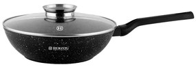 Tigaie wok cu capac marmorata, 28 cm Herzog HR 2617