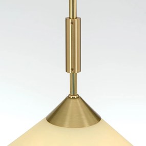 Lustra, Pendul realizat manual ARTDESIGN 30cm, alama mat/ champagne