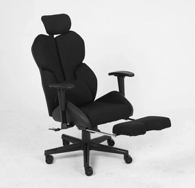 RESIGILAT- LUMINA X-Motion Relax – Confort Ergonomic cu Masaj Lombar și Relaxare Extinsă, Textil, Negru
