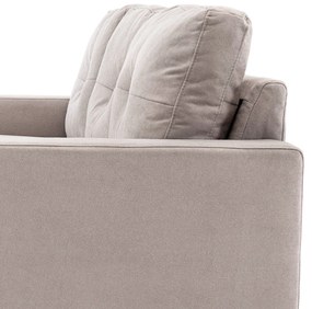 HOMCOM Canapea colțar în material textil de lin, 193 cm formă L, design scandinav pentru living, apartament, spațiu mic, gri deschis | Aosom Romania