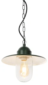 Lampă modernă suspendată pentru exterior verde închis IP44 - Kansas