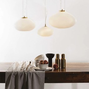 Lustra moderna din sticla PLISSE' SP1 D45 OTTONE