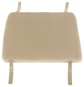 Taburet , material bej/ramă neagră, MERANO YF-S02