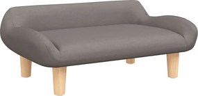 vidaXL Canapea pentru copii, gri taupe, 70x40x24 cm, material textil