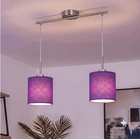 Brilagi - Lustră LED suspendată pe cablu NUBILA 2xE27/60W/230V mov