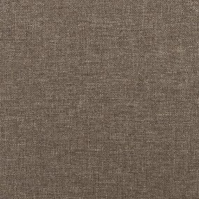 Fotoliu canapea cu taburet, taupe, 60 cm, material textil Gri taupe, 78 x 77 x 80 cm