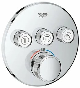 Baterie dus Grohe Grohtherm SmartControl termostatica cu 3 iesiri