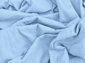 Cearsaf Jersey EXCLUSIVE albastru ghetar 90 x 200 cm