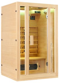 Infračervená sauna/tepelná kabína Nyborg S120K s keramikou, panelovým radiátorom a drevom Hemlock