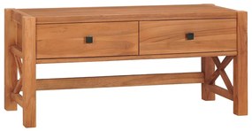 vidaXL Comodă TV, 100x40x45 cm, lemn de tec