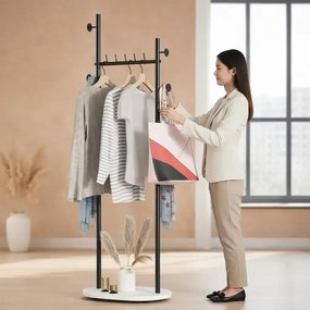 Cuier din metal ,culoare negru,170x58 cm