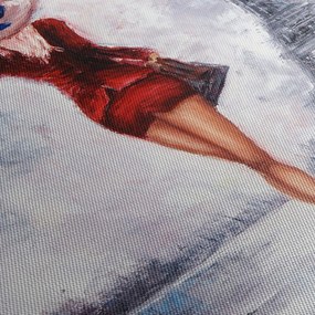 Tablou - Femeie și Turnul Eiffel (70x50 cm)
