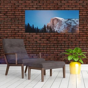 Tablou - Crestele munților noaptea (120x50 cm)