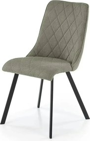 Scaun K561, verde/negru, stofa clasica/metal, 44x58x85 cm