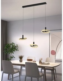 Lustră LED dimabilă pe cablu Wofi 7016-304 BREST LED/26W/230V negru/auriu