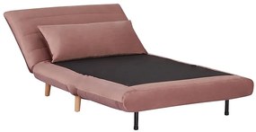Fotoliu extensibil Culoare Roz, SPIKE VELVET