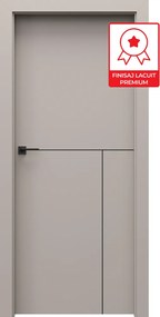 Usa de interior PORTA UNI COLOR MODERN cu toc reglabil - Model L1 140-180 mm, Casmir Mat