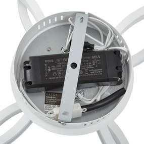 Plafonieră albă cu LED inclus, cu 4 lumini reglabile în 3 trepte - Navara