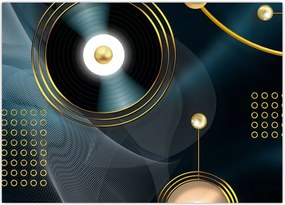 Tablou - Cercuri aurii (70x50 cm)