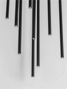 Lustra LED suspendata design minimalist STILVI 41W negru