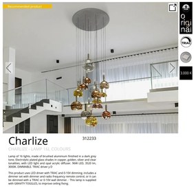 Lustra LED XXL casa scarii design decorativ Charlize 16L COLOURS