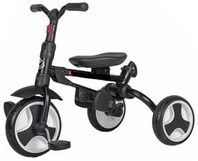 Tricicleta pliabila cu pozitie de somn si scaun rotativ, 1-4 ani, Negru - TMR-40-negru