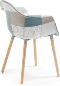 Fotoliu cu model Kave Home Kenna, albastru