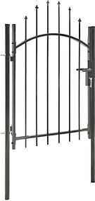 vidaXL Poarta de gradina Woerden oțel 1x1,25 m negru