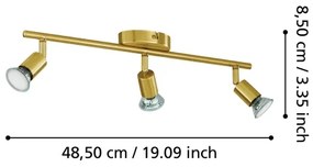 Spot LED Eglo 33186 BUZZ-LED 3xGU10/2,8W/230V 3000K auriu
