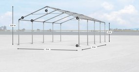 Hală de depozitare/ garaj 3x8x2m Comfort PE 240g