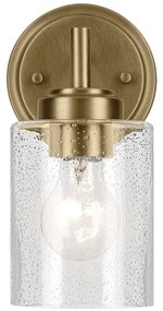Lampă de perete Kichler KL-WINSLOW-1W-NBR WINSLOW 1xE27/60W/230V alamă
