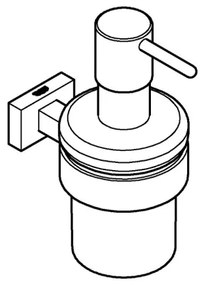 GROHE 40756001 - Dozator de săpun lichid ESSENTIALS CUBE, 160 ml, crom lucios